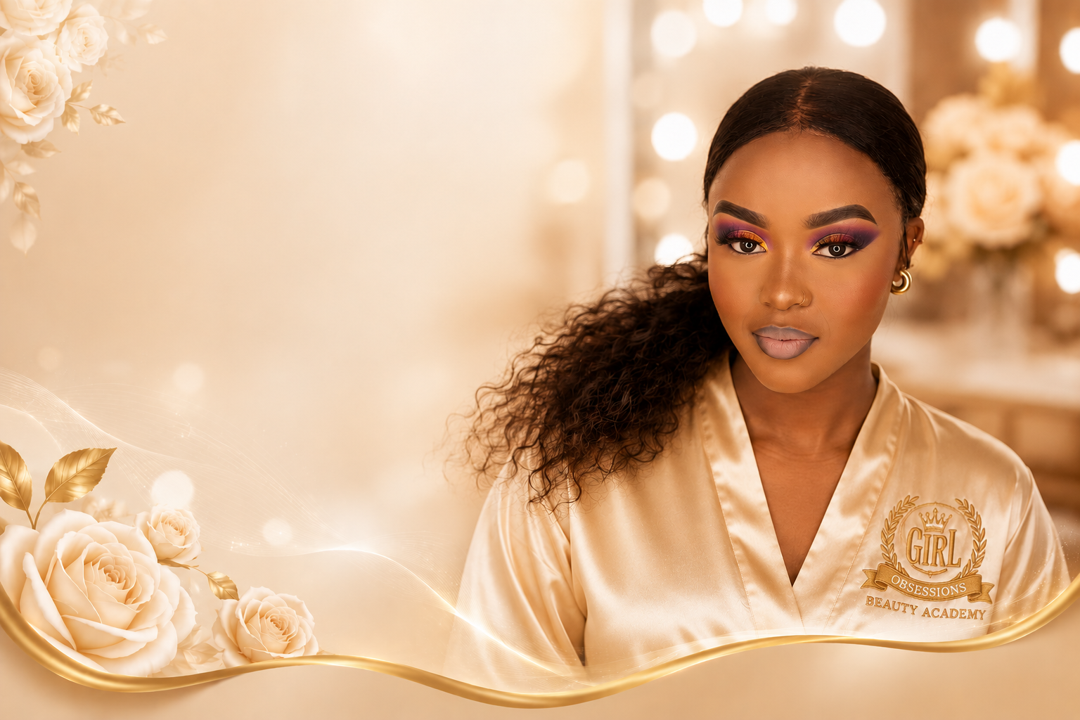 Girl Obsessions Beauty Academy — signature glam model