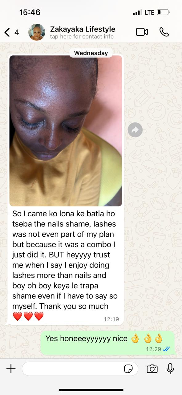 Zakayaka Lifestyle — grateful for the nails & lashes combo skill